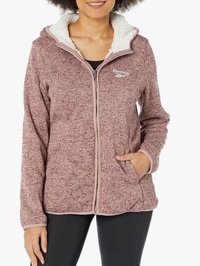 Reebok Girl’s Mauve Zip Sherpa Hoodie